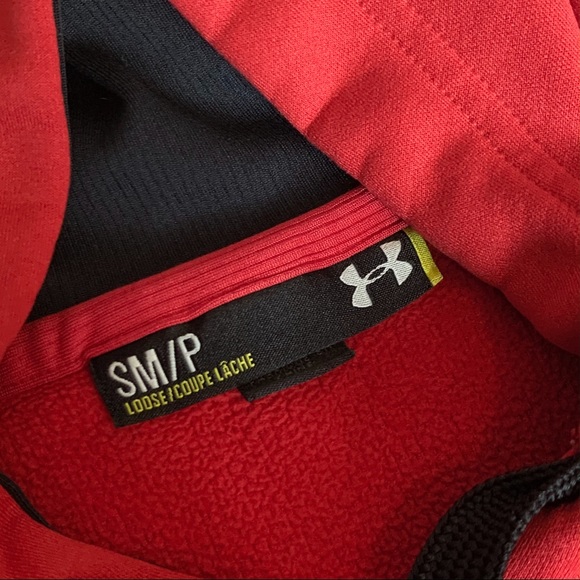 Under Armour Red Hooded Sweatshirt - Picture 5 of 8